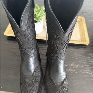 J.B. Dillon Black Heeled Boots